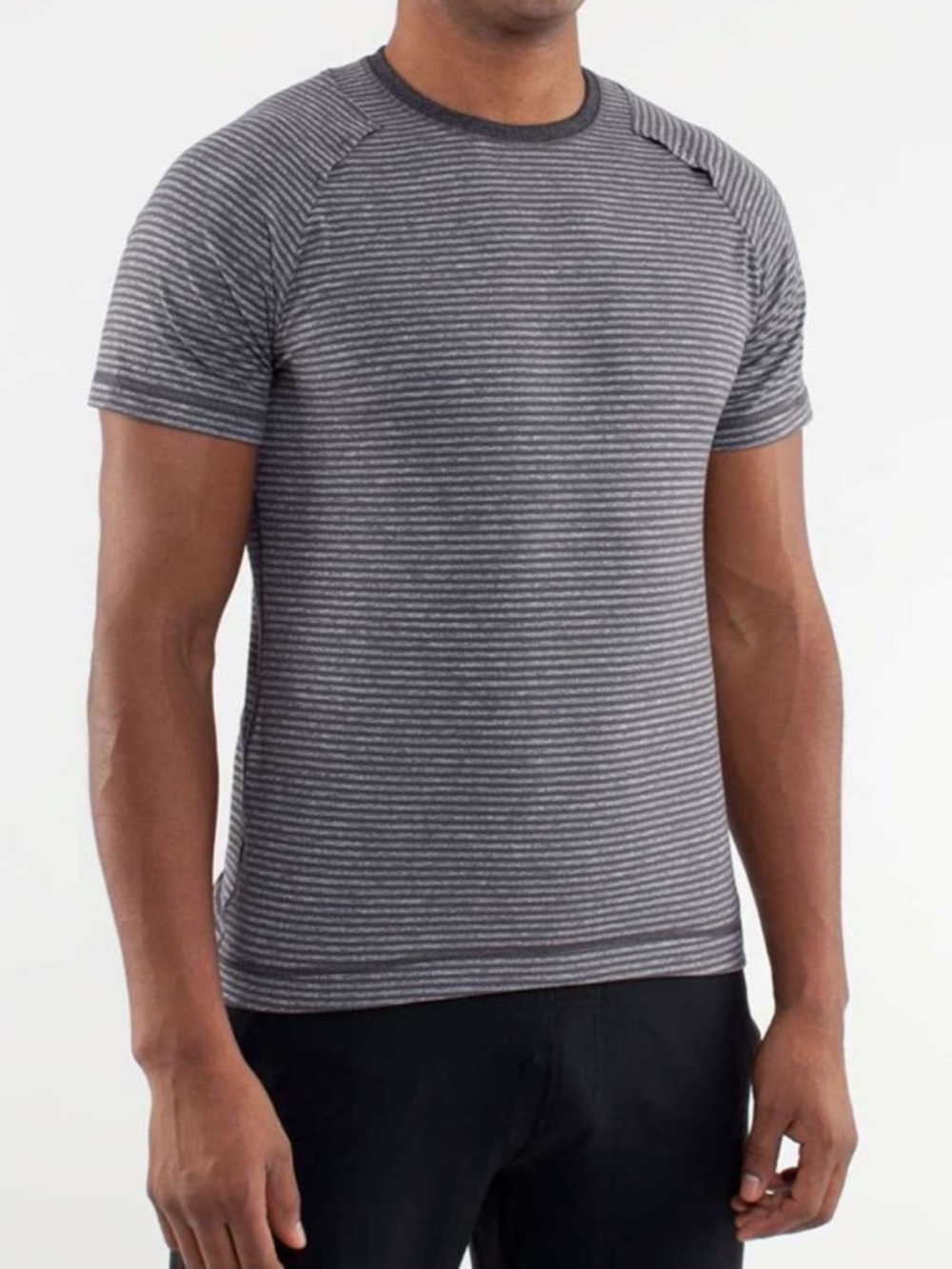 Lululemon Re-Run Short Sleeve
Dark Slate Heathered Classic Stripe M3229S